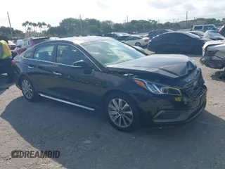2017 Hyundai Sonata Sport with VIN 5NPE34AF0HH529891, listed as a IAAI auction lot 41607852 with 65,235 mi miles. Bid and sale history available at carsss.com. Image 1.