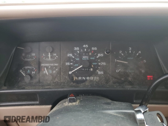 1994 Ford Explorer Eddie Bauer z VIN 1FMDU34X1RUE61210, wystawiony jako Copart lot #81117024 z przebiegiem 274 301 mil mil oraz Czysty tytuł • Clean title. Historia ofert i sprzedaży dostępna na DreamBid. Obrazek 9.