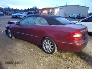 2007 Mercedes-Benz CLK 350 with VIN WDBTK56F17F217689, listed as a Copart auction lot 78733614 with 137,068 mi miles and Salvage Title. Bid and sale history available at DreamBid. Image 2.
