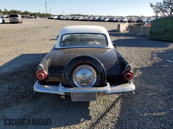 1956 Ford Thunderbird with VIN P6FH175346, listed as a Copart auction lot 80978544 with 649,864 mi miles and Salvage Title. Bid and sale history available at DreamBid. Image 6.