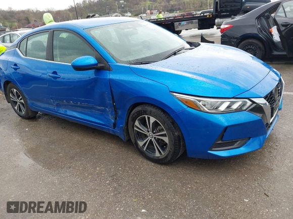 2021 Nissan Sentra SV with VIN 3N1AB8CV5MY313211, listed as a IAAI auction lot 41877064 with 52,621 mi miles and . Bid and sale history available at DreamBid. Image 1.