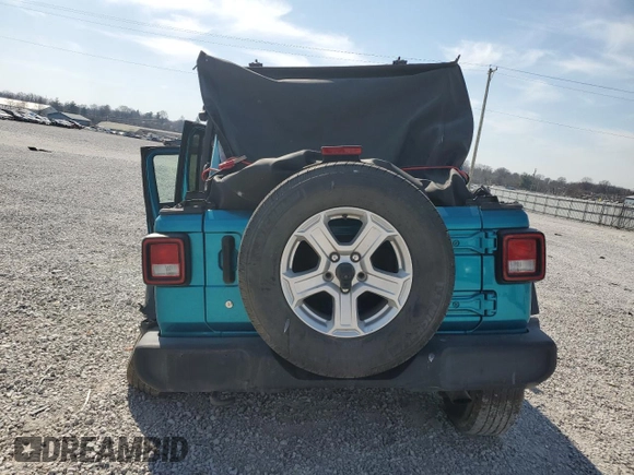 2020 Jeep Wrangler Unlimited Sport S with VIN 1C4HJXDN9LW232595, listed as a Copart auction lot 48802085 with Not provided miles and Non repairable. Bid and sale history available at DreamBid. Image 6.