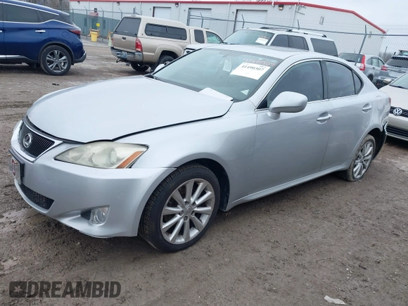 2006 Lexus IS 250 with VIN JTHCK262762003730, listed as a IAAI auction lot 41490307 with 188,002 mi miles and . Bid and sale history available at DreamBid. Image 2.