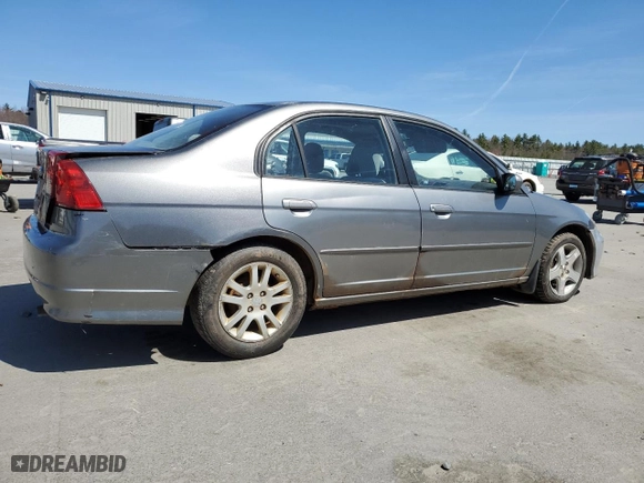 2005 Honda Civic Sdn LX SSRS with VIN 2HGES16655H047627, listed as a Copart auction lot 53138785 with 156,906 mi miles and Clean Title. Bid and sale history available at carsss.com. Image 3.