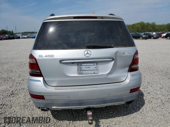 2008 Mercedes-Benz GL-Class 4.6L with VIN 4JGBF71E68A322430, listed as a Copart auction lot 52541825 with 173,592 mi miles and Salvage Title. Bid and sale history available at carsss.com. Image 6.