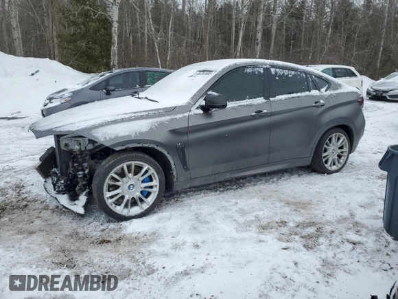 2016 BMW X6 M with VIN 5YMKW8C58G0R43252, listed as a Copart auction lot 46797685 with 0 mi miles and Clean Title. Bid and sale history available at carsss.com. Image 1.