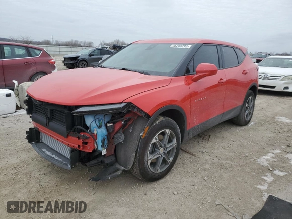 2023 Chevrolet Blazer LT with VIN 3GNKBHR42PS227899, listed as a Copart auction lot 45288295 with 30,408 mi miles and Salvage title. Bid and sale history available at DreamBid. Image 1.