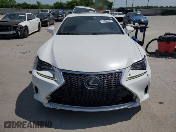 2018 Lexus RC with VIN JTHS85BC3J5004469, listed as a Copart auction lot 53468235 with 61,949 mi miles and Salvage Title. Bid and sale history available at carsss.com. Image 5.