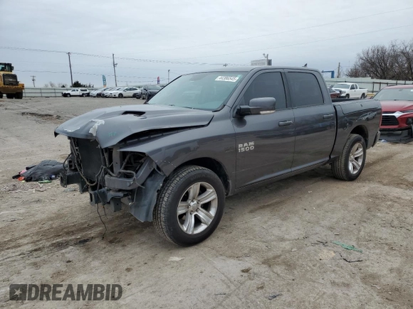 2016 Ram 1500 Sport with VIN 1C6RR6MT3GS368859, listed as a Copart auction lot 44386545 with 147,059 mi miles and Salvage Title. Bid and sale history available at carsss.com. Image 1.