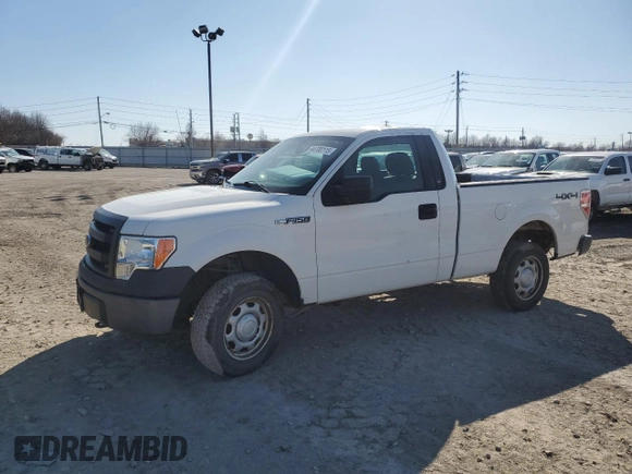 2013 Ford F-150 XL with VIN 1FTMF1EM6DFC81676, listed as a Copart auction lot 44700115 with 105,548 mi miles and Salvage Title. Bid and sale history available at carsss.com. Image 1.