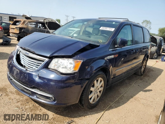 2013 Chrysler Town & Country Touring with VIN 2C4RC1BG4DR539523, listed as a Copart auction lot 68382764 with 168,373 mi miles and Salvage Title. Bid and sale history available at DreamBid. Image 1.