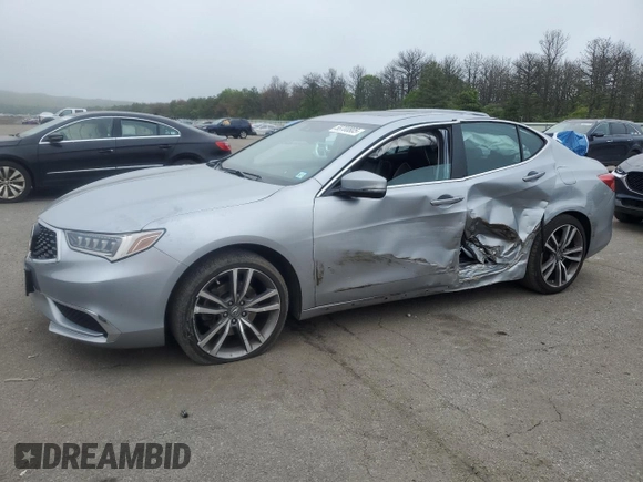 2020 Acura TLX Technology with VIN 19UUB3F44LA001126, listed as a Copart auction lot 58700805 with 49,195 mi miles and Salvage title. Bid and sale history available at DreamBid. Image 1.