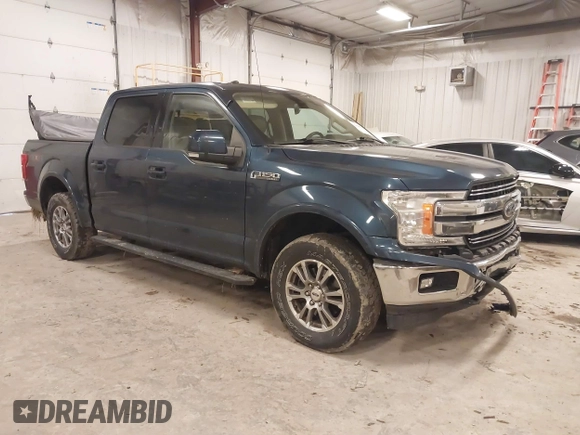 2018 Ford F-150 XL with VIN 1FTEW1EP4JFA00923, listed as a IAAI auction lot 41506293 with 153,523 mi miles and . Bid and sale history available at DreamBid. Image 1.