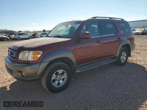 2003 Toyota Sequoia SR5 with VIN 5TDZT34A43S146180, listed as a Copart auction lot 46287315 with 261,526 mi miles and Clean Title. Bid and sale history available at carsss.com. Image 1.