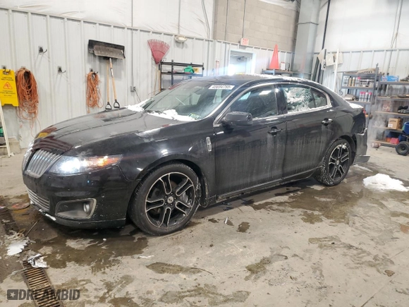 2010 Lincoln MKS w/EcoBoost with VIN 1LNHL9FT0AG613840, listed as a Copart auction lot 45694755 with 143,459 mi miles and Salvage Title. Bid and sale history available at carsss.com. Image 1.