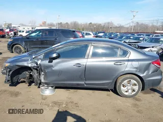 2013 Honda Civic LX with VIN 19XFB2F51DE012870, listed as a IAAI auction lot 41602499 with 120,001 mi miles and . Bid and sale history available at DreamBid. Image 15.