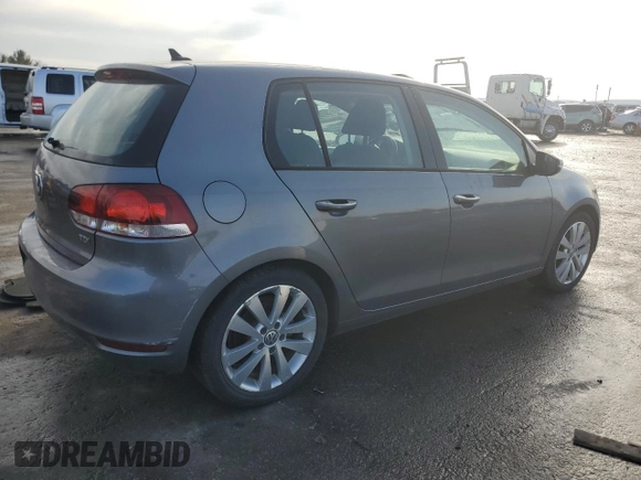 2014 Volkswagen Golf TDI w/Sunroof & Nav z VIN WVWDM7AJXEW005037, wystawiony jako Copart lot #43380895 z przebiegiem Nie podano mil oraz Czysty tytuł • Clean title. Historia ofert i sprzedaży dostępna na DreamBid. Obrazek 3.
