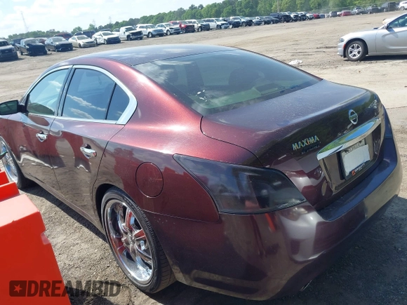 2014 Nissan Maxima S with VIN 1N4AA5AP1EC435440, listed as a IAAI auction lot 42090636 with 199,110 mi miles and . Bid and sale history available at DreamBid. Image 3.