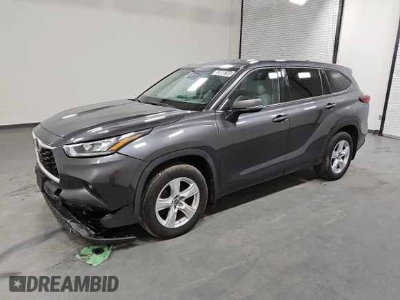 2021 Toyota Highlander L with VIN 5TDBZRBH3MS078040, listed as a Copart auction lot 53800765 with 39,141 mi miles and Clean title. Bid and sale history available at DreamBid. Image 1.
