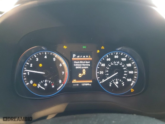 2019 Hyundai Kona Ultimate with VIN KM8K53A55KU356991, listed as a Copart auction lot 83376124 with 137,899 mi miles and Salvage Title. Bid and sale history available at carsss.com. Image 9.
