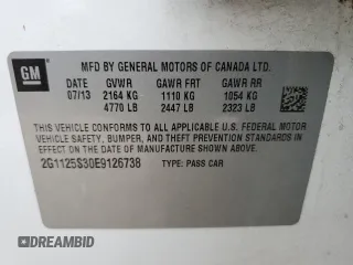 2014 Chevrolet Impala LT z VIN 2G1125S30E9126738, wystawiony jako Copart lot #55102555 z przebiegiem 91 490 mil mil oraz Nie do naprawy • Non repairable. Historia ofert i sprzedaży dostępna na DreamBid. Obrazek 13.