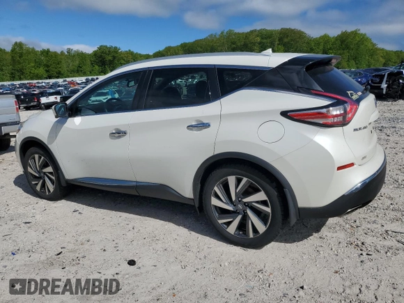 2016 Nissan Murano SL z VIN 5N1AZ2MHXGN139146, wystawiony jako Copart lot #57624115 z przebiegiem Nie podano mil oraz Szkody całkowita. Historia ofert i sprzedaży dostępna na DreamBid. Obrazek 2.
