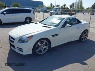 2013 Mercedes-Benz SLK-Class SLK 250 with VIN WDDPK4HA9DF057092, listed as a IAAI auction lot 42032120 with 142,991 mi miles. Bid and sale history available at carsss.com. Image 2.