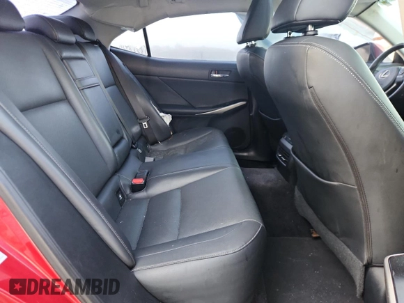 2014 Lexus IS 250 with VIN JTHBF1D26E5016480, listed as a Copart auction lot 61598525 with 170,582 mi miles and Clean title. Bid and sale history available at DreamBid. Image 10.
