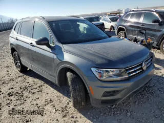 2021 Volkswagen Tiguan S with VIN 3VV0B7AXXMM082158, listed as a Copart auction lot 47312895 with 37,776 mi miles and Salvage title. Bid and sale history available at DreamBid. Image 4.