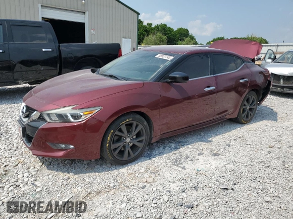 2017 Nissan Maxima S with VIN 1N4AA6AP6HC373107, listed as a Copart auction lot 58837745 with 106,733 mi miles and Salvage title. Bid and sale history available at DreamBid. Image 1.