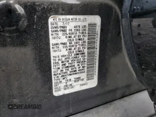 2017 Nissan Rogue SL with VIN JN8AT2MV6HW283644, listed as a Copart auction lot 55781785 with 90,233 mi miles and Salvage title. Bid and sale history available at DreamBid. Image 13.