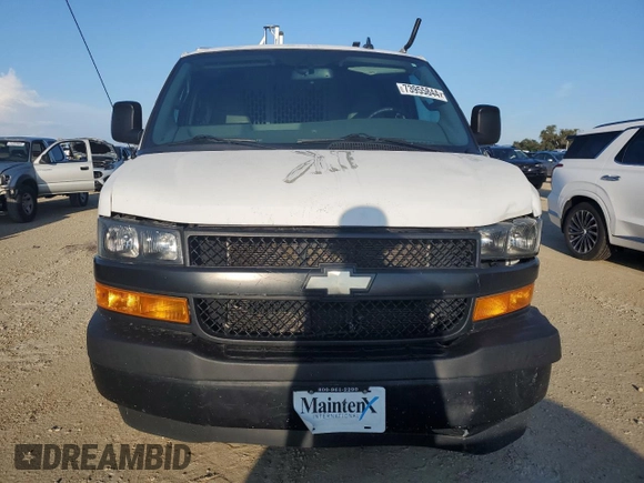 2019 Chevrolet Express Cargo Van with VIN 1GCWGAFGXK1203748, listed as a Copart auction lot 84944724 with 153,908 mi miles and Non Repairable. Bid and sale history available at carsss.com. Image 5.