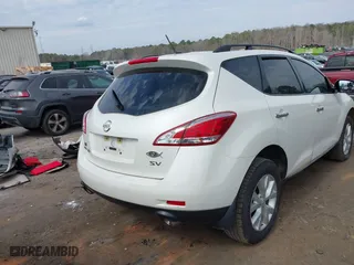 2014 Nissan Murano SL with VIN JN8AZ1MU1EW418461, listed as a IAAI auction lot 41690883 with 191,612 mi miles. Bid and sale history available at carsss.com. Image 4.