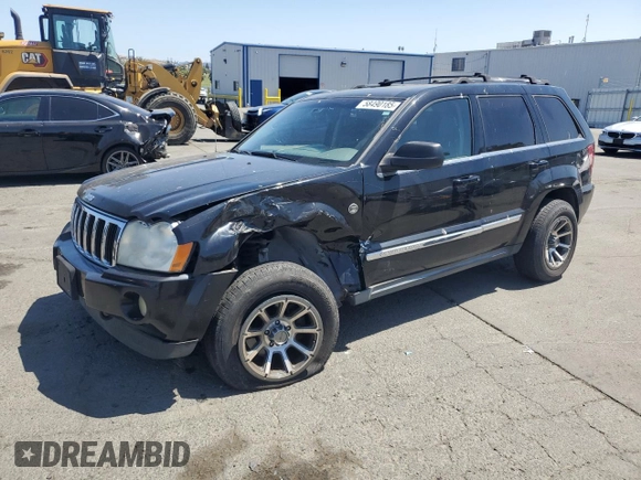 2005 Jeep Grand Cherokee Limited with VIN 1J8HR58265C699077, listed as a Copart auction lot 58490185 with 163,280 mi miles and Salvage title. Bid and sale history available at DreamBid. Image 1.