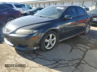 2004 Mazda Mazda6 s with VIN 1YVHP80D845N88703, listed as a Copart auction lot 42781455 with 202,529 mi miles and Salvage Title. Bid and sale history available at carsss.com. Image 1.