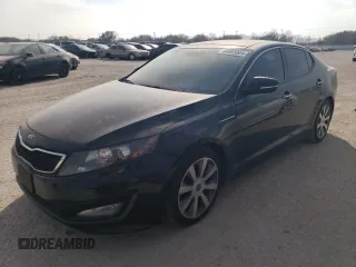 2013 Kia Optima SX with VIN 5XXGR4A65DG229079, listed as a Copart auction lot 46620134 with 154,977 mi miles and Salvage Title. Bid and sale history available at carsss.com. Image 1.
