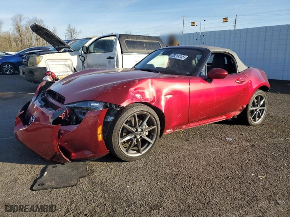 2020 Mazda MX-5 Miata Grand Touring with VIN JM1NDAD77L0410693, listed as a Copart auction lot 89218145 with NaN miles and Salvage Title. Bid and sale history available at carsss.com. Image 1.