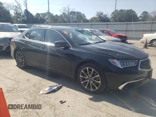2020 Acura TLX with VIN 19UUB2F34LA000303, listed as a Copart auction lot 43458455 with 48,994 mi miles and Salvage Title. Bid and sale history available at carsss.com. Image 4.