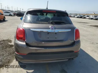 2017 FIAT 500X Lounge with VIN ZFBCFXDB7HP518161, listed as a Copart auction lot 60134985 with 51,357 mi miles and Salvage title. Bid and sale history available at DreamBid. Image 6.