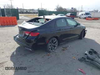 2015 Chrysler 200 S with VIN 1C3CCCBG7FN546049, listed as a IAAI auction lot 41721257 with 1 mi miles. Bid and sale history available at carsss.com. Image 4.