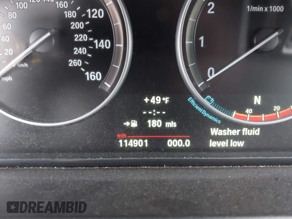 2013 BMW 5 Series 528i xDrive with VIN WBAXH5C59DDW15444, listed as a IAAI auction lot 40818314 with 114,901 mi miles and . Bid and sale history available at DreamBid. Image 7.