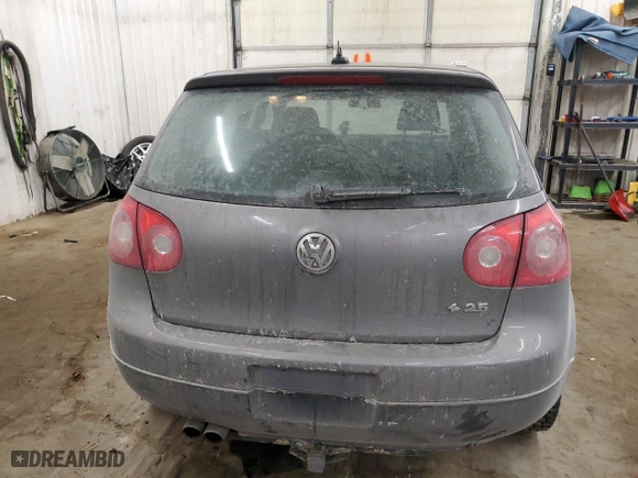 2008 Volkswagen Rabbit S with VIN WVWDB71K88W306649, listed as a Copart auction lot 89410695 with NaN miles and Salvage Title. Bid and sale history available at carsss.com. Image 6.