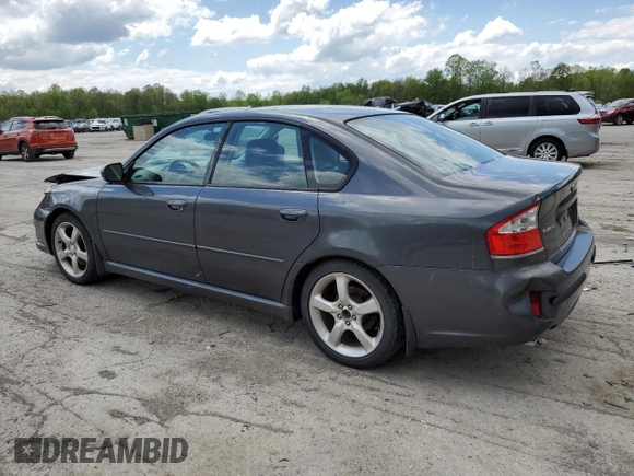 2009 Subaru Legacy Limited with VIN 4S3BL626397221925, listed as a Copart auction lot 55661165 with 204,910 mi miles and Salvage title. Bid and sale history available at DreamBid. Image 2.