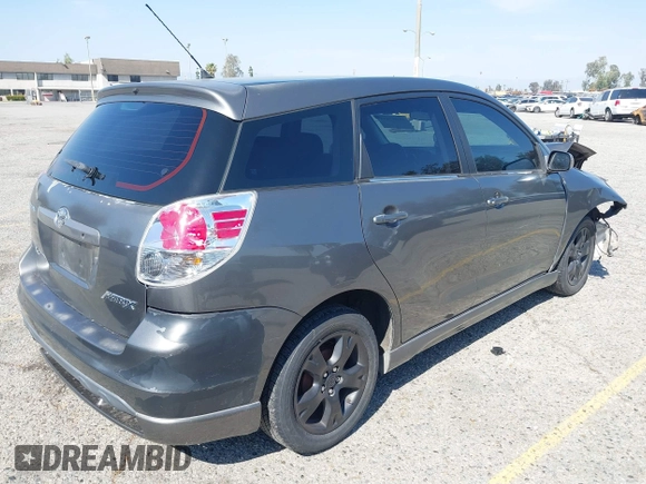 2005 Toyota Matrix STD with VIN 2T1KR32E85C342284, listed as a IAAI auction lot 41987434 with 280,984 mi miles and . Bid and sale history available at DreamBid. Image 4.