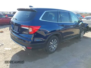 2021 Honda Pilot EX-L with VIN 5FNYF6H5XMB019411, listed as a IAAI auction lot 41756016 with 55,558 mi miles. Bid and sale history available at carsss.com. Image 4.