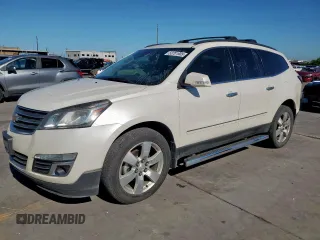 2015 Chevrolet Traverse LTZ z VIN 1GNKRJKD1FJ112577, wystawiony jako Copart lot #53701905 z przebiegiem 193 757 mil mil oraz Czysty tytuł • Clean title. Historia ofert i sprzedaży dostępna na DreamBid. Obrazek 1.