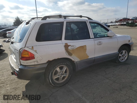 2002 Hyundai Santa Fe GLS with VIN KM8SC73D02U247565, listed as a Copart auction lot 82780014 with Not Provided miles and Salvage Title. Bid and sale history available at carsss.com. Image 3.