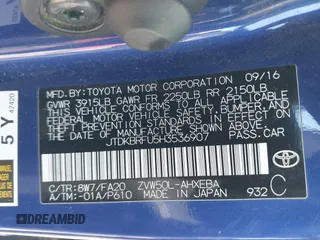 2017 Toyota Prius Two с VIN JTDKBRFU5H3536907, выставлен на аукционе IAAI как лот 42346853 с пробегом 194 074 миль миль и . История ставок и продаж доступна на DreamBid. Изображение 9.