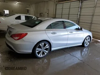 2018 Mercedes-Benz CLA with VIN WDDSJ4EB0JN570307, listed as a Copart auction lot 52565745 with 62,983 mi miles and Salvage Title. Bid and sale history available at carsss.com. Image 3.