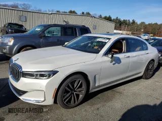 2021 BMW 7 Series 750i xDrive with VIN WBA7U2C01MCF48782, listed as a Copart auction lot 81428793 with 22,735 mi miles. Bid and sale history available at carsss.com. Image 1.
